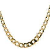 20" Pre-owned 9CT Flat Curb Chain (15.6g)